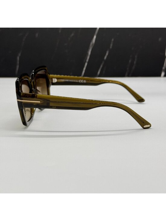 NEW TOM FORD KAYA TF1082 51F OLIVE WOMEN SQUARE SUNGLASSES TOM FORD FT1082/S 51F main image 4